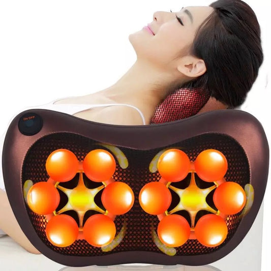 Relaxation Massage Pillow Vibrator Electric Shoulder Back Heating Kneading Infrared therapy for shiatsu Neck Massage