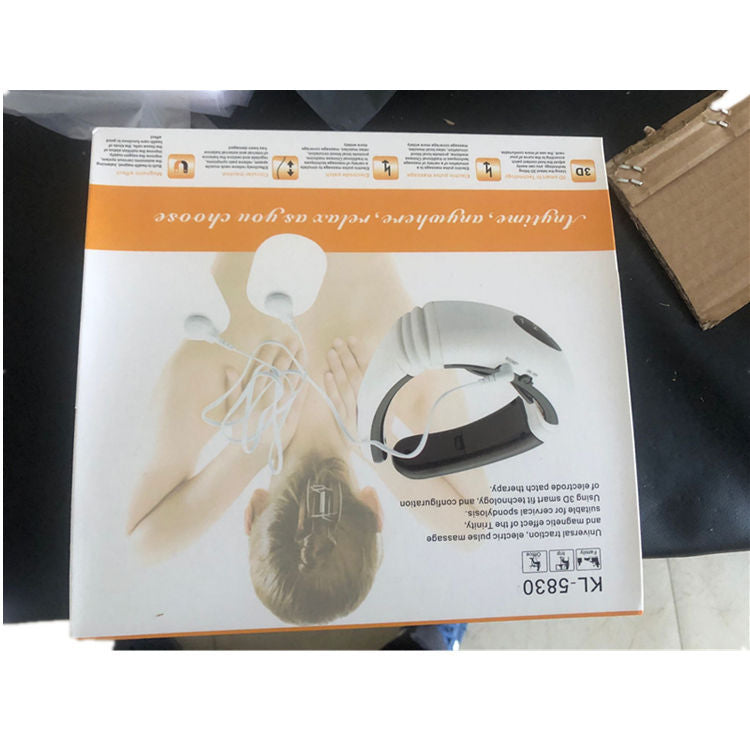 Neck Massager Cervical Electric Pulse Vertebra Impulse Massage Physiotherapy Acupuncture Magnetic Therapy Relief Pain