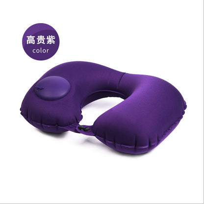 Press inflatable pillow LOGO custom manufacturer neck pillow TPU automatic neck pillow u-shaped pillow cervical pillow travel pillow u pillow