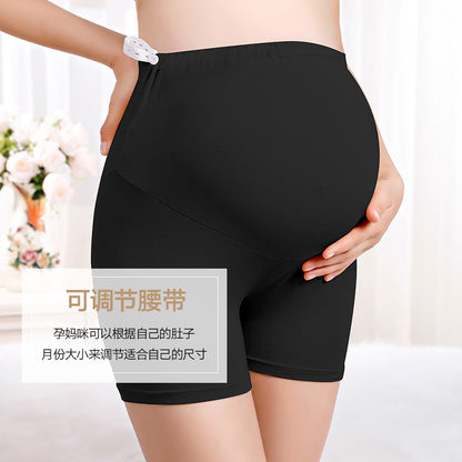 New pregnant women modal safety pants fashion adjustable belly lift summer leggings thin lace trim pregnant women