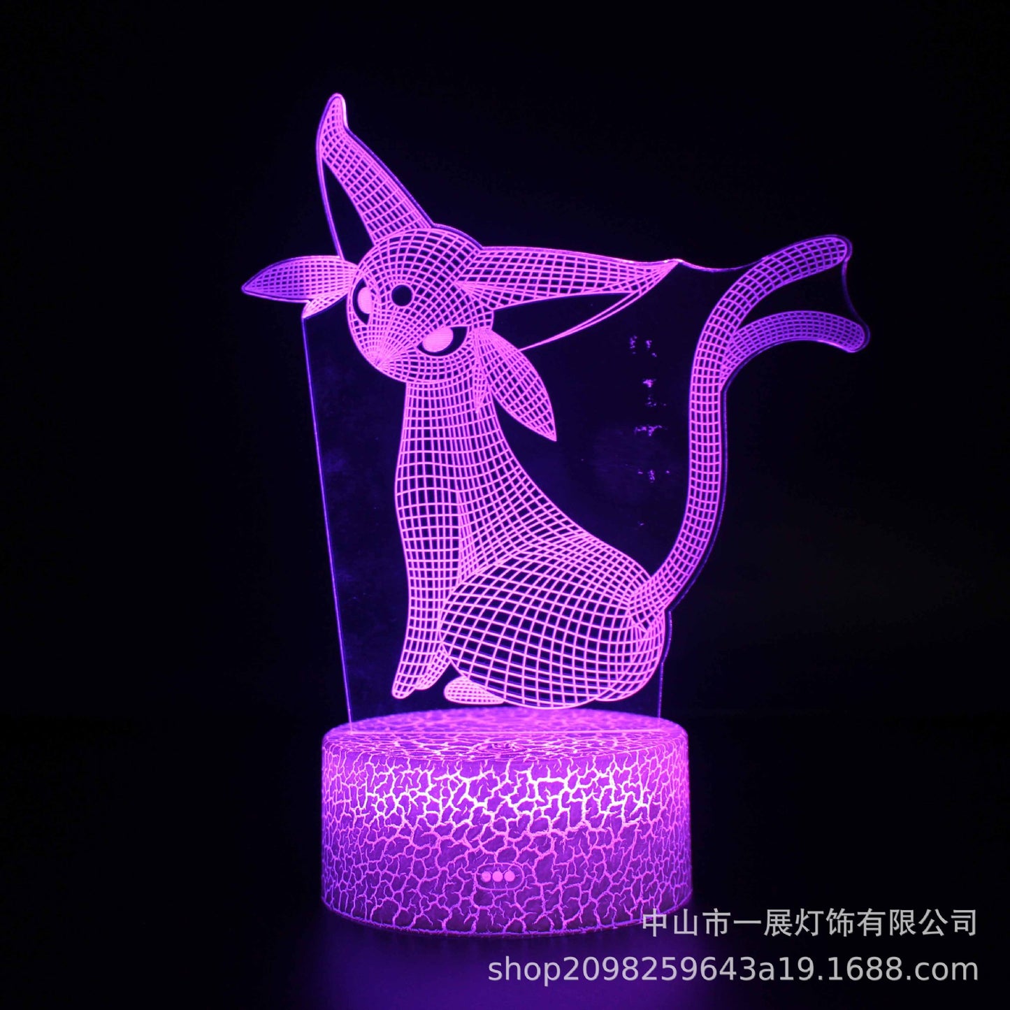 Cross-border exclusive for Pikachu Ibu pocket series colorful creative 3DLED night light gift table lamp visual lights