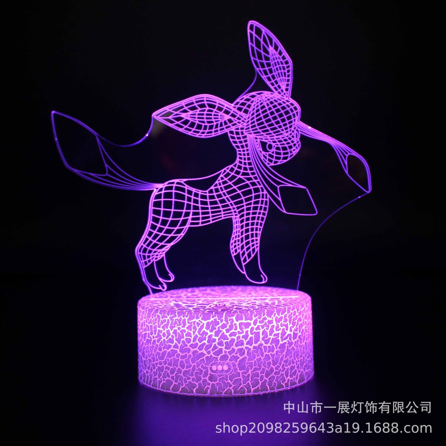 Cross-border exclusive for Pikachu Ibu pocket series colorful creative 3DLED night light gift table lamp visual lights