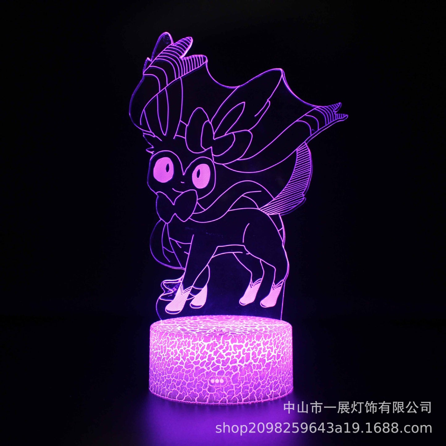 Cross-border exclusive for Pikachu Ibu pocket series colorful creative 3DLED night light gift table lamp visual lights