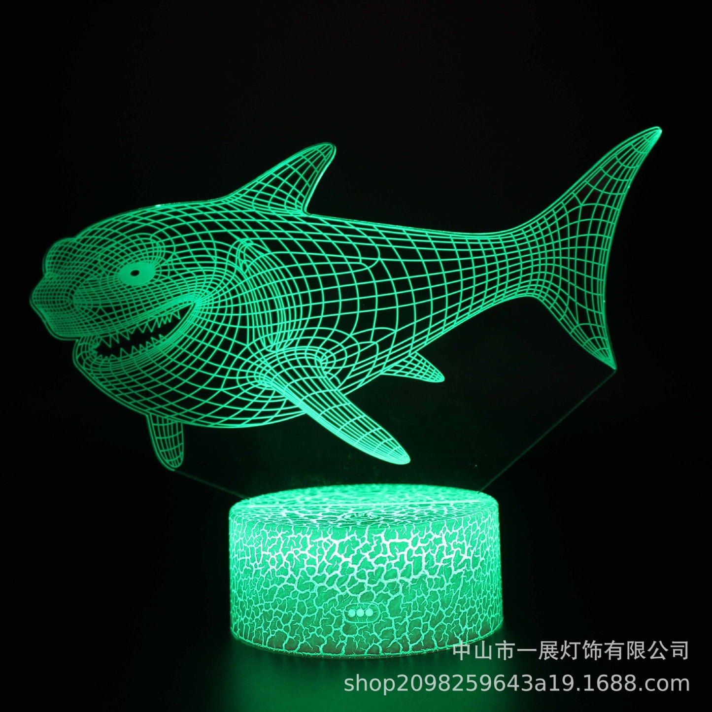 Cross-border special for shark jellyfish series colorful creative 3DLED night light gift table lamp visual light