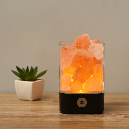 M4 Himalayan crystal salt lamp health health gift gift bedside lamp Colorful usb night light batch generation