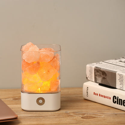 M4 Himalayan crystal salt lamp health health gift gift bedside lamp Colorful usb night light batch generation