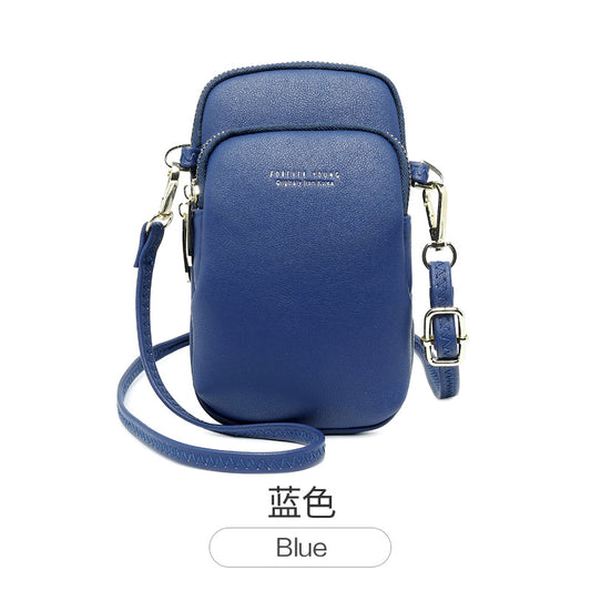 2019 new forever young ladies mobile phone bag Korean version of the solid color shoulder bag fashion simple diagonal package