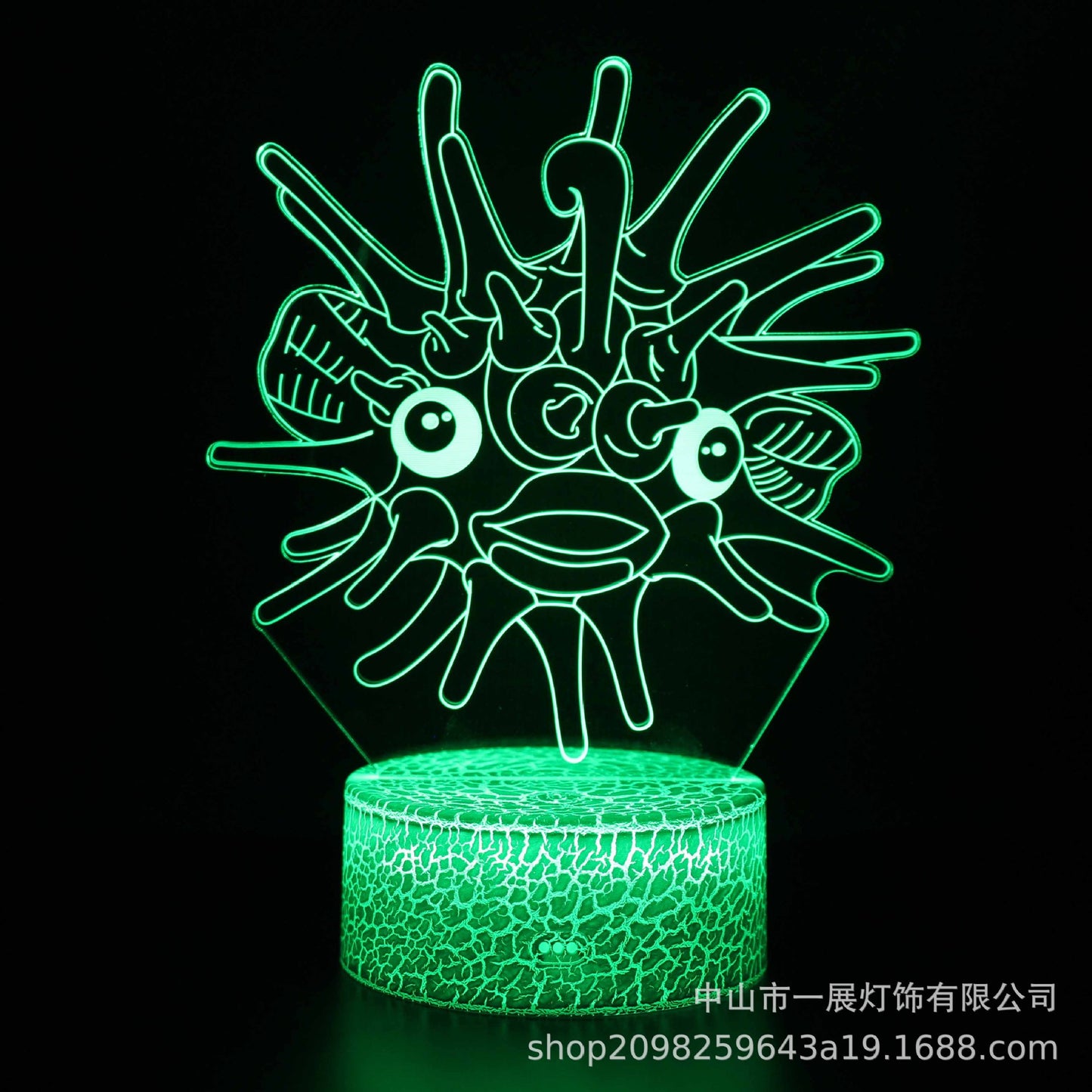 Cross-border special for shark jellyfish series colorful creative 3DLED night light gift table lamp visual light