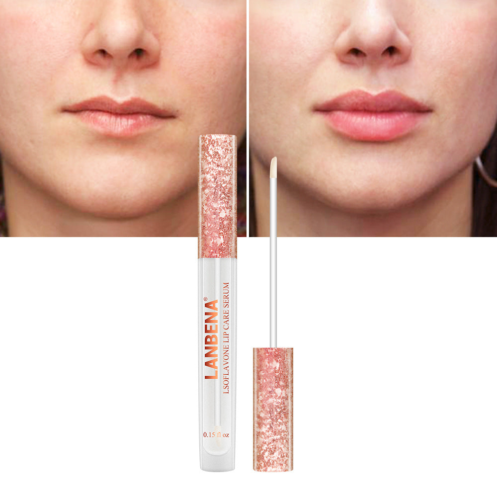 LANBENA Lip Plumper Moisture Repair Lip Serum Increase Elasticity Lip Mask Enhancer Reduce Fine Lines Resist Aging