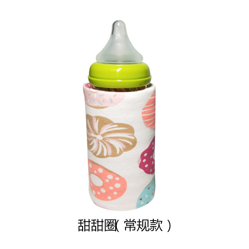 Window bottle insulation set winter constant temperature heating USB portable insulation bag thick warm universal bottle set