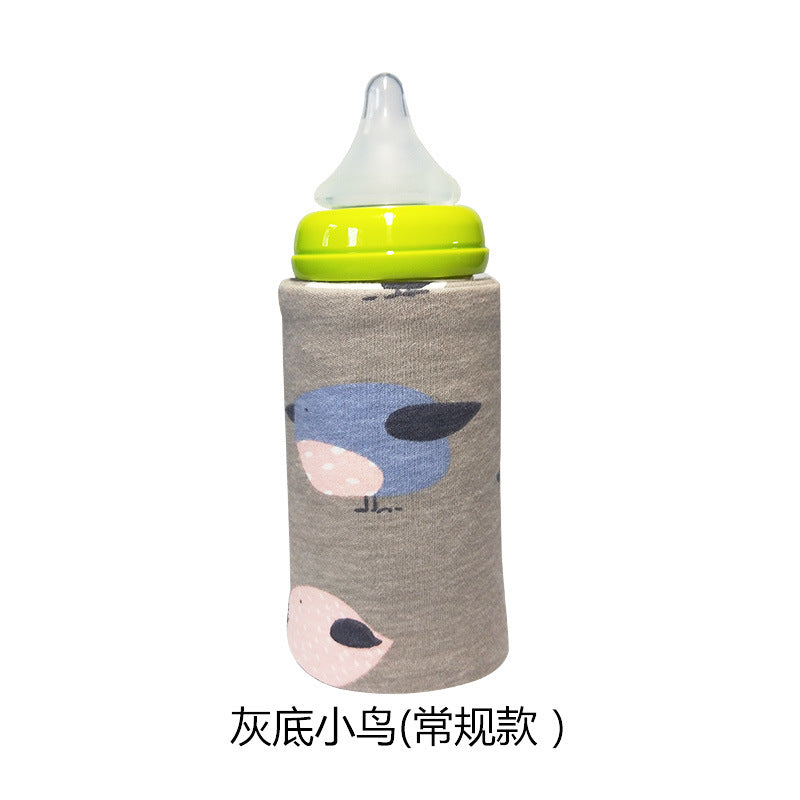 Window bottle insulation set winter constant temperature heating USB portable insulation bag thick warm universal bottle set