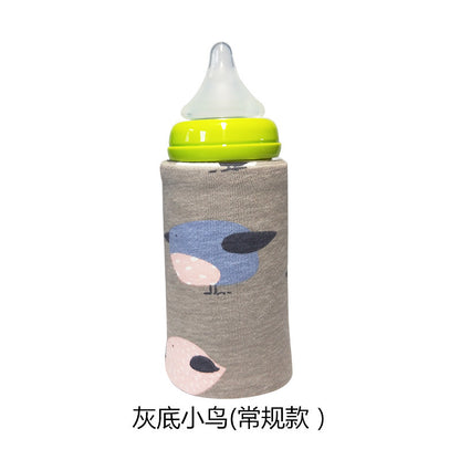 Window bottle insulation set winter constant temperature heating USB portable insulation bag thick warm universal bottle set