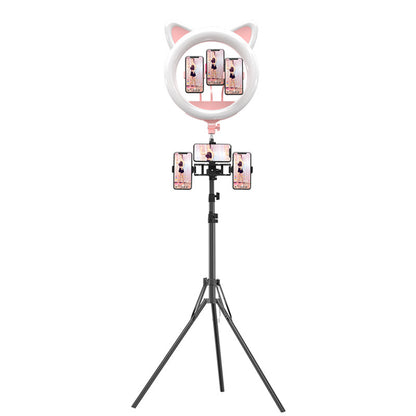 20-inch large aperture live ring light, cute cat type net red mobile phone live fill light, beauty selfie light RK45