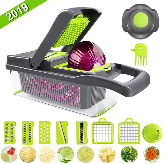 2019 cross-border new multi-functional vegetable cutting artifact vegetable cutter potato shredder artifact household grater