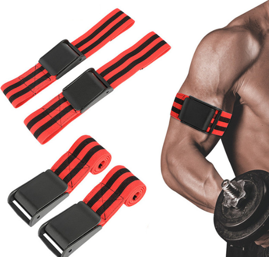 1 Pair BFR Training Fitness Gym Bands Blood Flow Restriction Occlusion Bandage Sports Exercise Bodybuilding Biceps Bands Belts