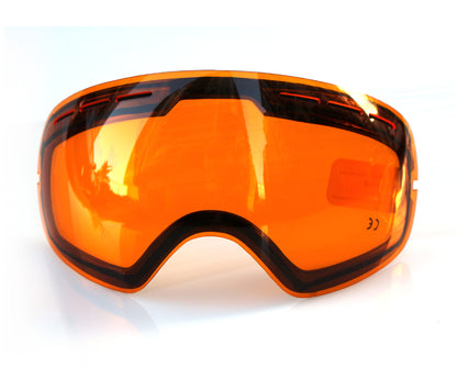 COPOZZ ski glasses single lens coated lens / enhanced night vision lens interchangeable lens 201 snow goggles available