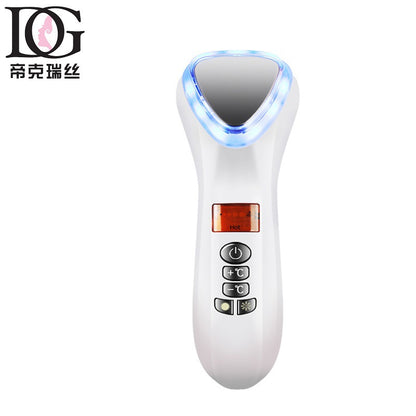 Ultrasonic Cryotherapy Face Lifting Hot Cold Hammer Electric anti aging Skin Rejuvenation Tightening Device Spa Facial Massager