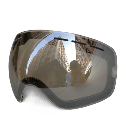 COPOZZ ski glasses single lens coated lens / enhanced night vision lens interchangeable lens 201 snow goggles available