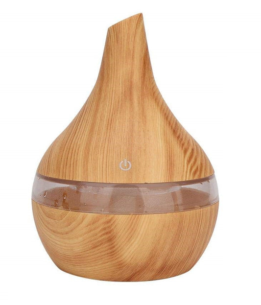 wood grain pointed mouth humidifier usb home aromatherapy colorful night light indoor air purifier gift