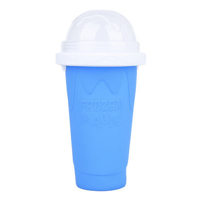 Summer thirst quenching silicone smoothie cup ice making cup net celebrity pinch cup quick cooling cup