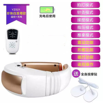 Household cervical spine neck protector multifunctional electromagnetic pulse shoulder and neck physiotherapy instrument portable rechargeable cervical spine instrument