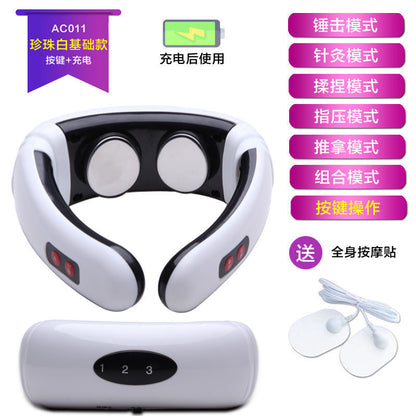 Household cervical spine neck protector multifunctional electromagnetic pulse shoulder and neck physiotherapy instrument portable rechargeable cervical spine instrument