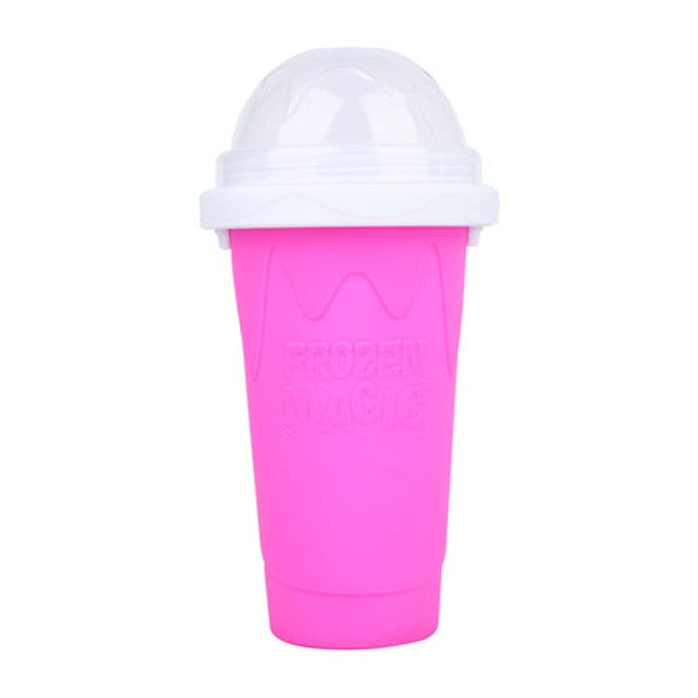 Summer thirst quenching silicone smoothie cup ice making cup net celebrity pinch cup quick cooling cup