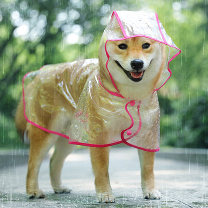 Raincoat waterproof VIP dog raincoat raincoat teddy bear puppy small dog pet poncho leisure universal