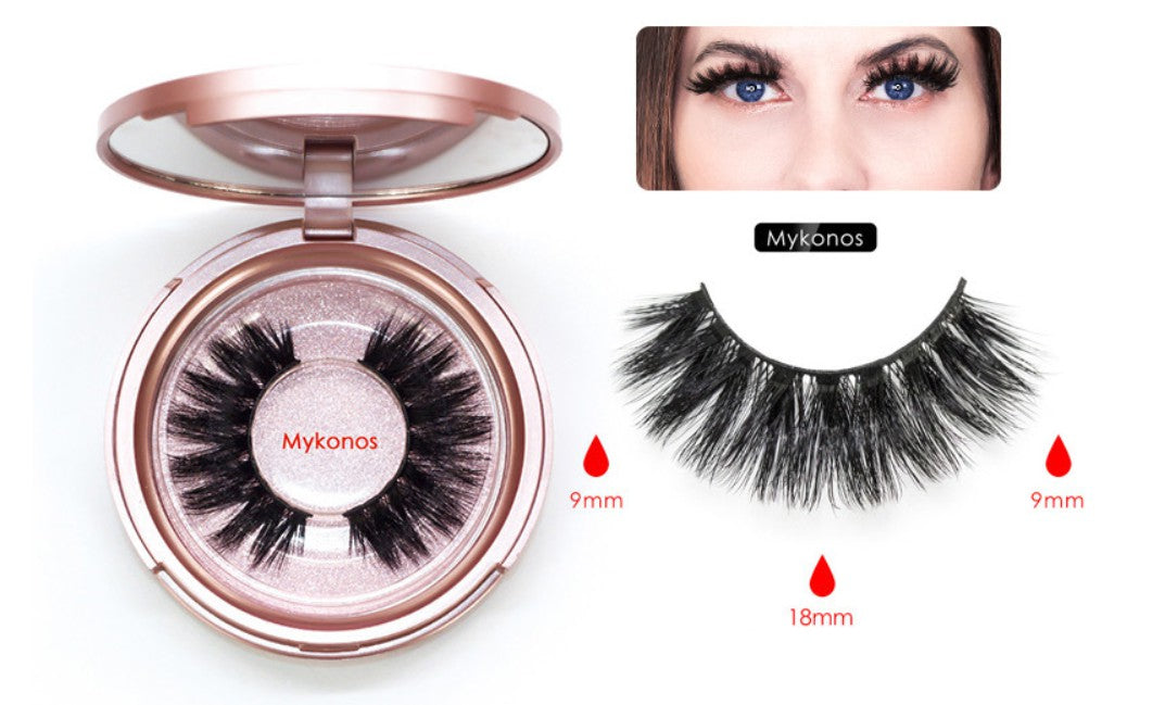 Magnetic eyelashes 5D Eyeliner Magnets Double Layer False Eyelashes Magnetic  No Glue Natural Soft Fake Eyelashes Extension