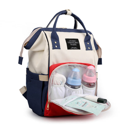 New mummy bag multifunctional mother and baby bag fashion mom bag bottle backpack diaper backpack factory direct sales