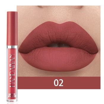 HANDAIYAN 12 Color Fashion Liquid Lipstick Natural Matte LipglossMoisturizer Waterproof Red Velvet Lip Tube Women Cosmetic TSLM1