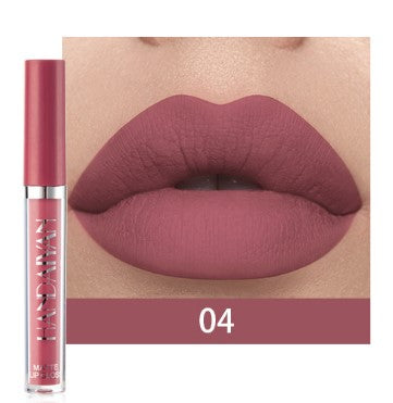 HANDAIYAN 12 Color Fashion Liquid Lipstick Natural Matte LipglossMoisturizer Waterproof Red Velvet Lip Tube Women Cosmetic TSLM1