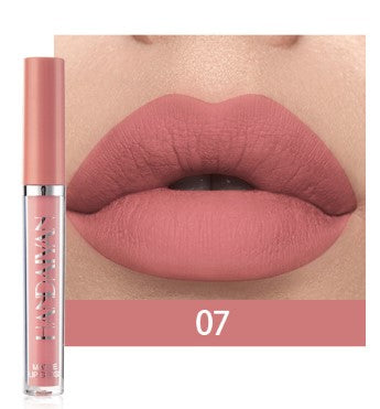 HANDAIYAN 12 Color Fashion Liquid Lipstick Natural Matte LipglossMoisturizer Waterproof Red Velvet Lip Tube Women Cosmetic TSLM1