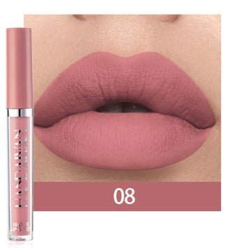 HANDAIYAN 12 Color Fashion Liquid Lipstick Natural Matte LipglossMoisturizer Waterproof Red Velvet Lip Tube Women Cosmetic TSLM1