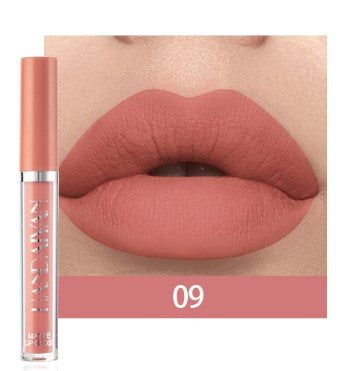 HANDAIYAN 12 Color Fashion Liquid Lipstick Natural Matte LipglossMoisturizer Waterproof Red Velvet Lip Tube Women Cosmetic TSLM1