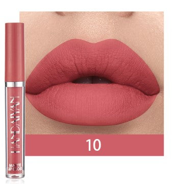 HANDAIYAN 12 Color Fashion Liquid Lipstick Natural Matte LipglossMoisturizer Waterproof Red Velvet Lip Tube Women Cosmetic TSLM1