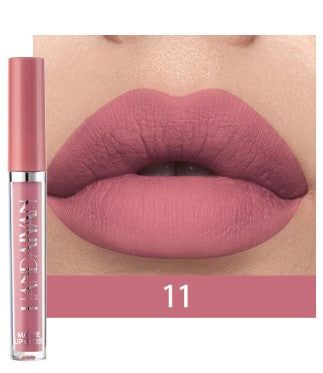 HANDAIYAN 12 Color Fashion Liquid Lipstick Natural Matte LipglossMoisturizer Waterproof Red Velvet Lip Tube Women Cosmetic TSLM1