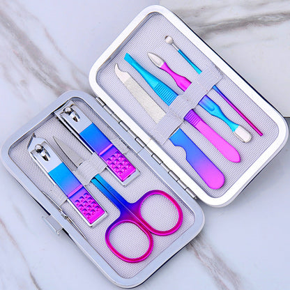 15-piece olecranon stainless steel manicure set, beauty scissors, pedicure knife, nail clippers set, nail care package