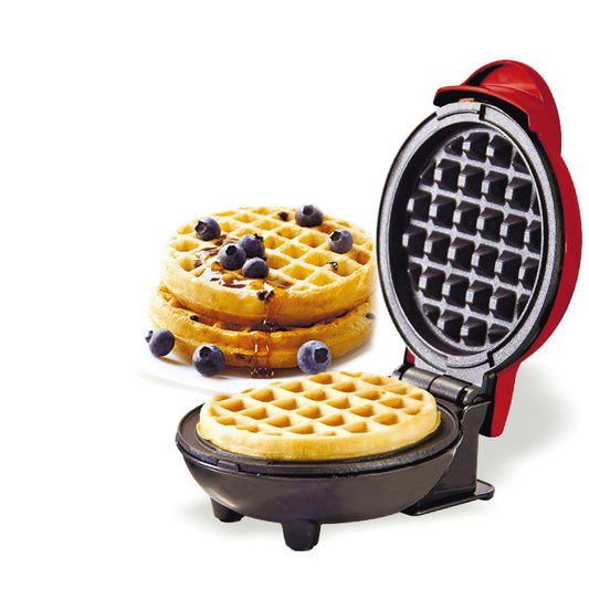 Cross-border mini waffle maker waffle home children's breakfast machine portable electric baking pan light food machine