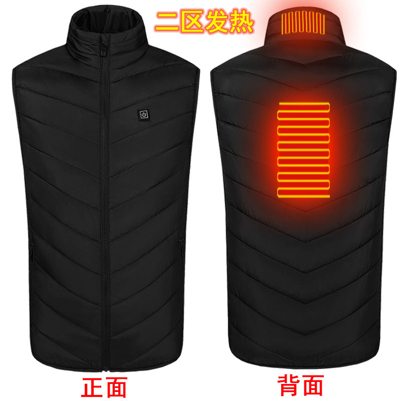 Wholesale heating vest men and women smart men electric heating vest heating vest usb charging to keep warm autumn and winter men's clothing