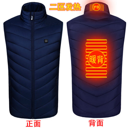 Wholesale heating vest men and women smart men electric heating vest heating vest usb charging to keep warm autumn and winter men's clothing