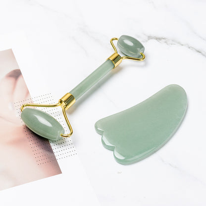 Claw powder crystal jade roller massage powder crystal scraping set facial beauty jade massager cross-border hot sale