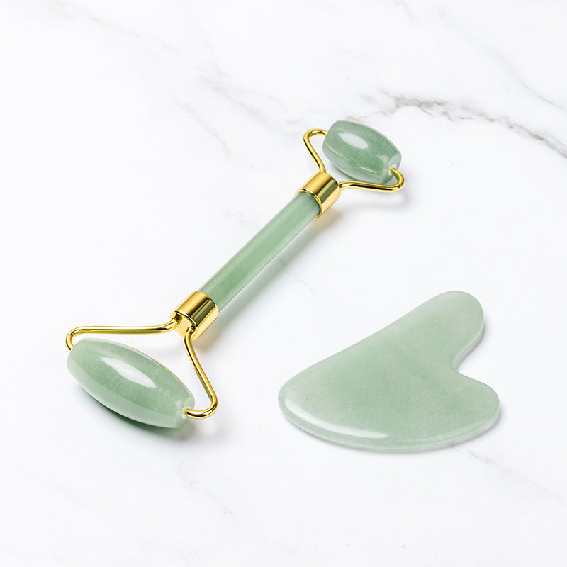 Claw powder crystal jade roller massage powder crystal scraping set facial beauty jade massager cross-border hot sale