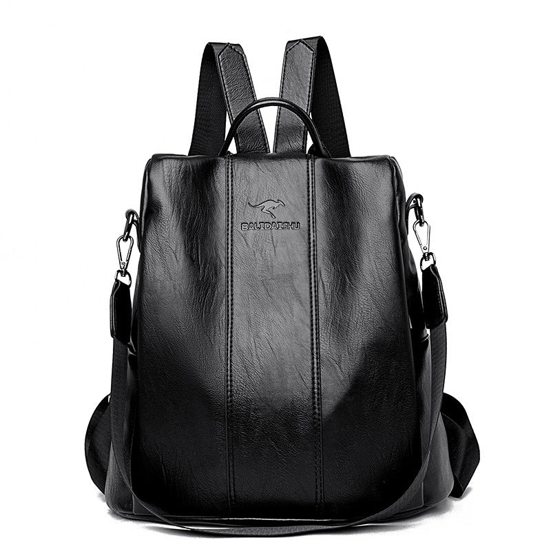 Backpack New Anti-theft Women's Backpack Korean Style Simple Versatile Shoulder Bag Fashionable and Attractive Student Backpack