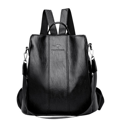 Backpack New Anti-theft Women's Backpack Korean Style Simple Versatile Shoulder Bag Fashionable and Attractive Student Backpack