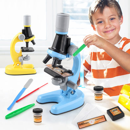 Cross-border children's microscope Biological science experiment equipment toy set HD 1200 times science and education puzzle