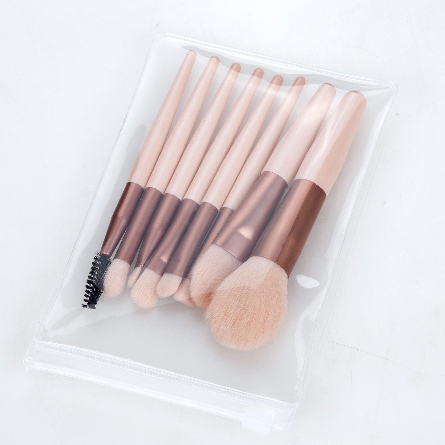 Nongying 8 mini Morandi color makeup brush sets, soft bristles, plastic handle, portable beauty tools in stock