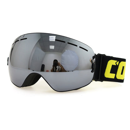 COPOZZ men and women large spherical ski goggles double layer anti-fog ski goggles ski equipment equipment coca myopia