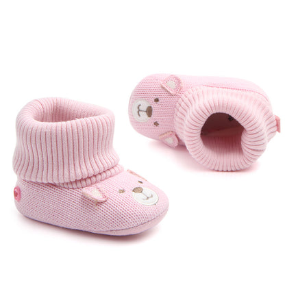 Foreign trade new baby baby shoes soft bottom baby shoes step shoes woolen shoes baby shoes wholesale 0793