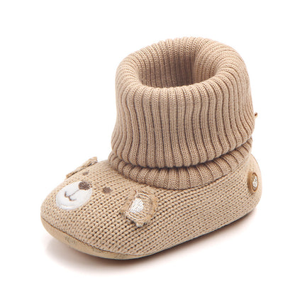 Foreign trade new baby baby shoes soft bottom baby shoes step shoes woolen shoes baby shoes wholesale 0793